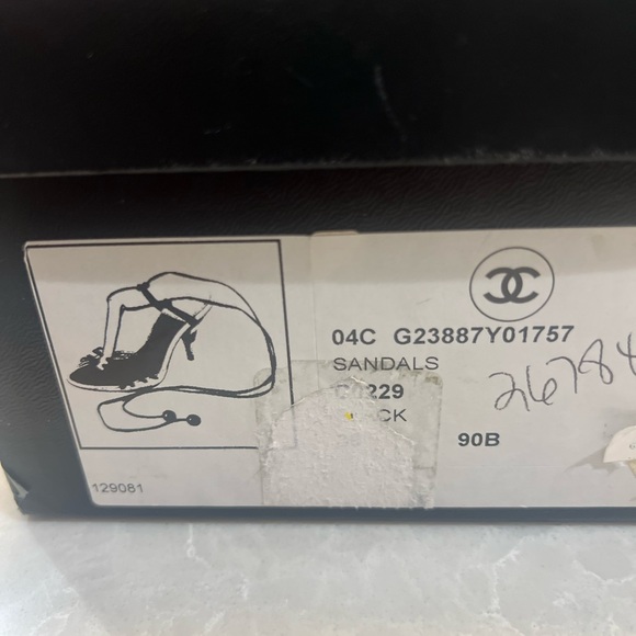 Chanel wraparound sandals size 6,5 come withh box - Picture 4 of 12